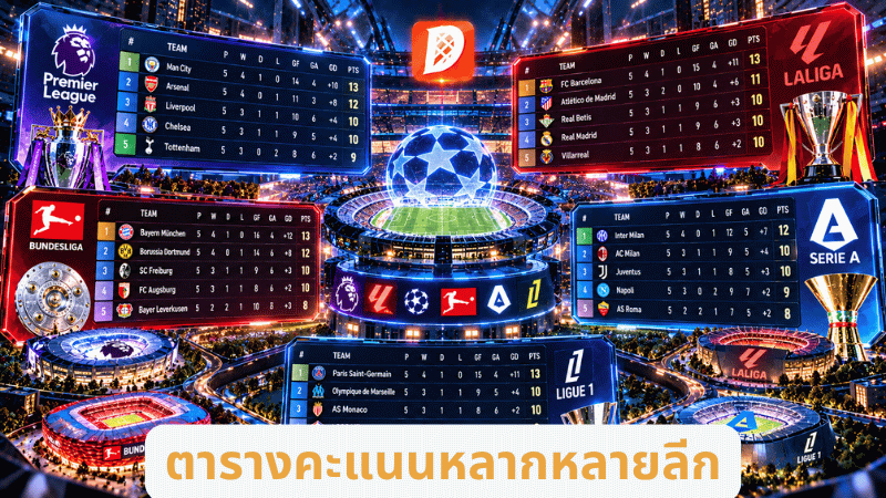 ตารางคะแนนหลากหลายลีก